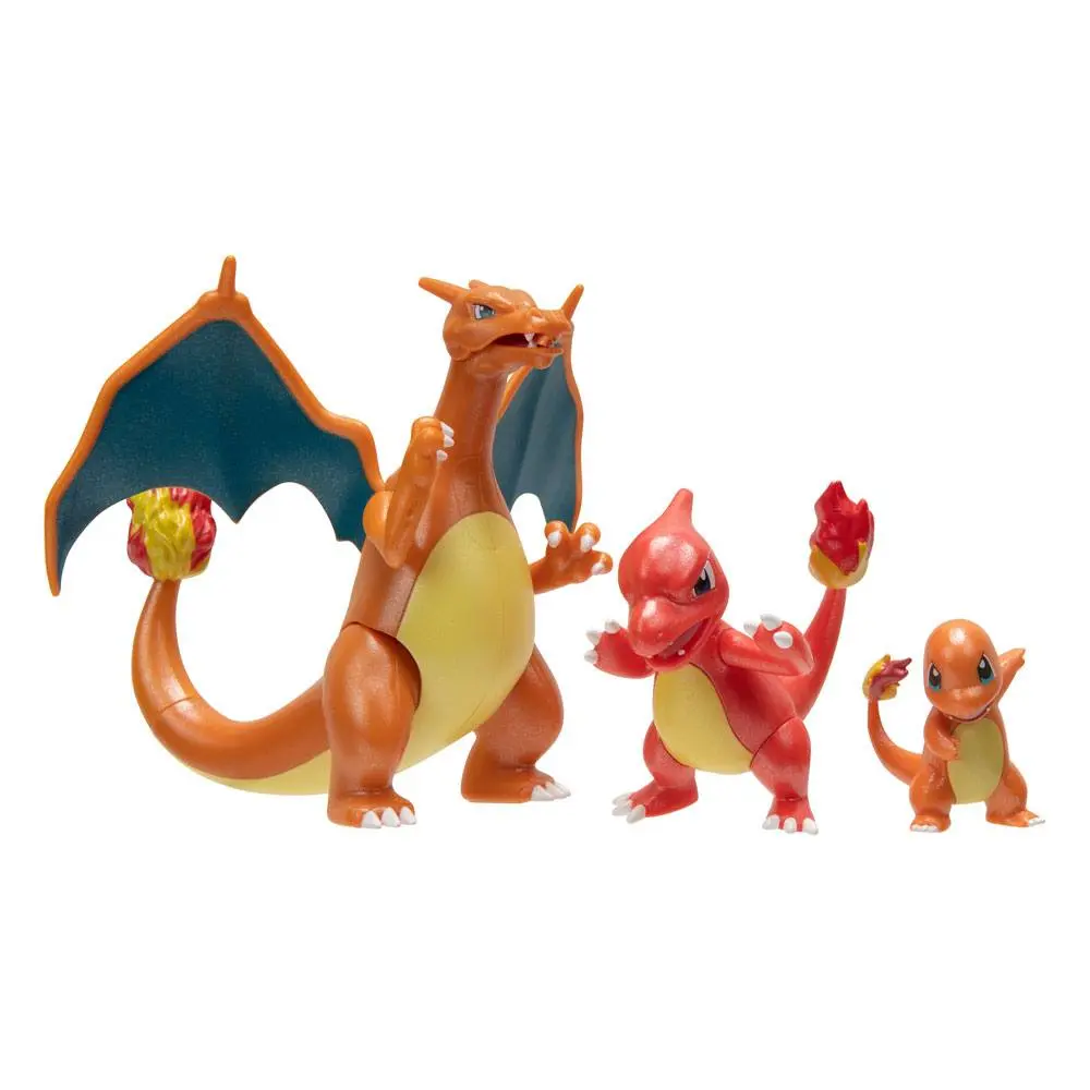 Pokémon Select Akčné figúrky 3-balenie Evolution Charmander, Charmeleon, Charizard produktová fotografia