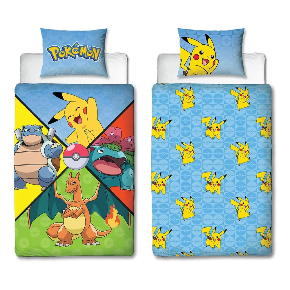 Pokemon Súprava obliečky na paplón Starter Pokemon 135 x 200 cm / 80 x 80 cm produktová fotografia
