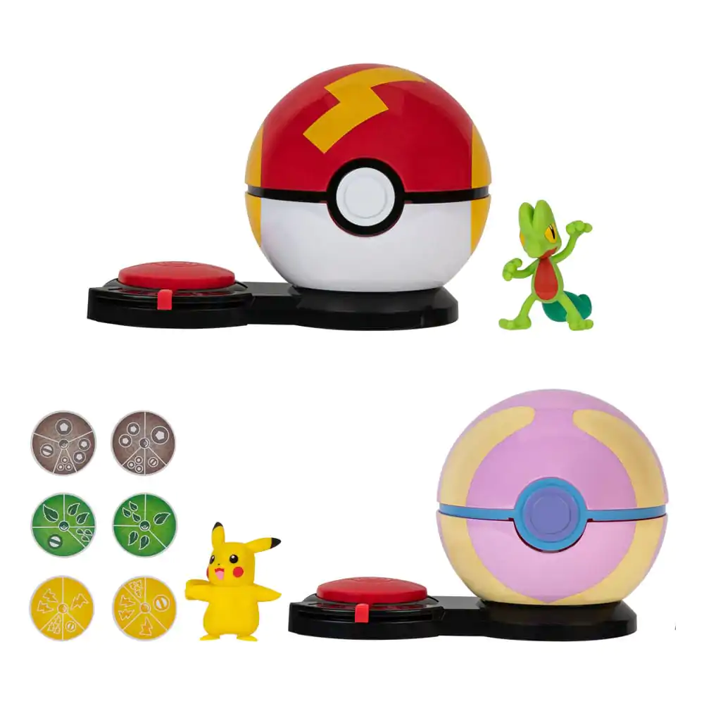Pokémon Surprise Attack Hra Pikachu (samica) s Fast Ball vs. Treecko s Heal Ball produktová fotografia