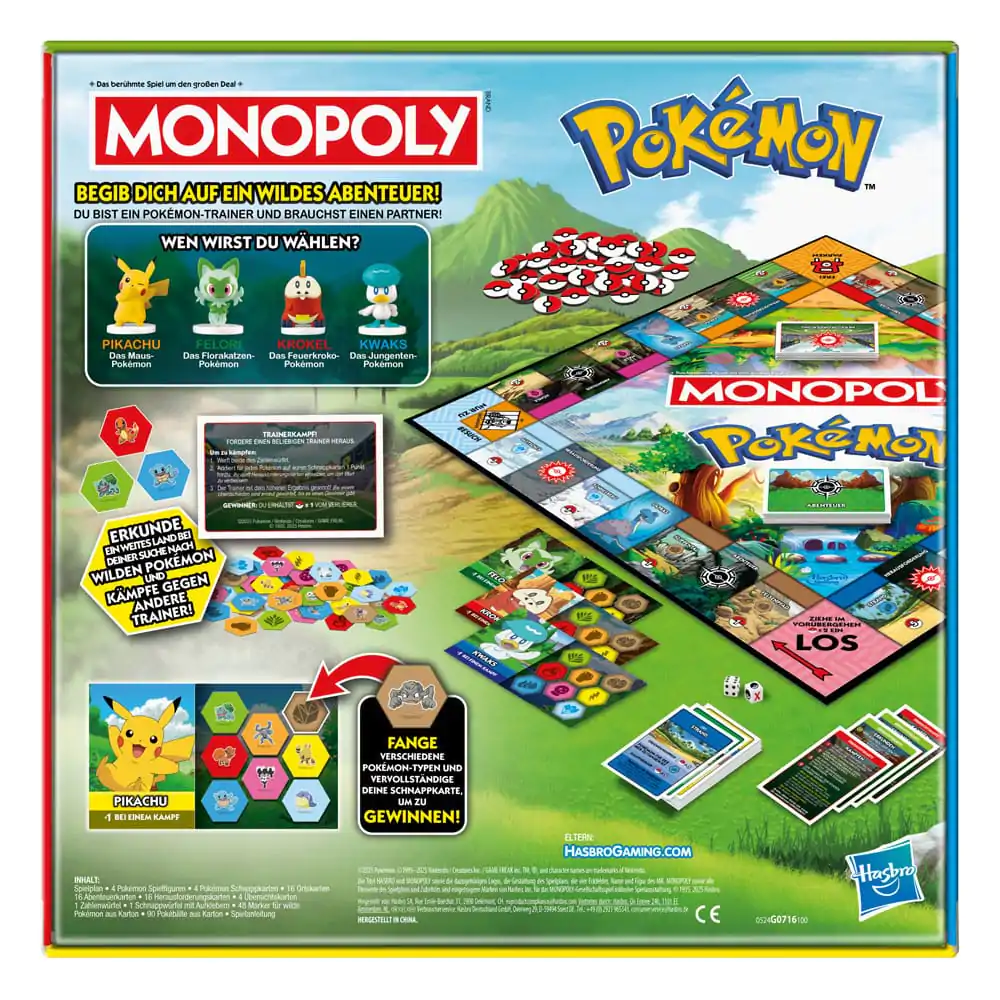 Pokémon stolová hra Monopoly *Nemecká verzia* produktová fotografia