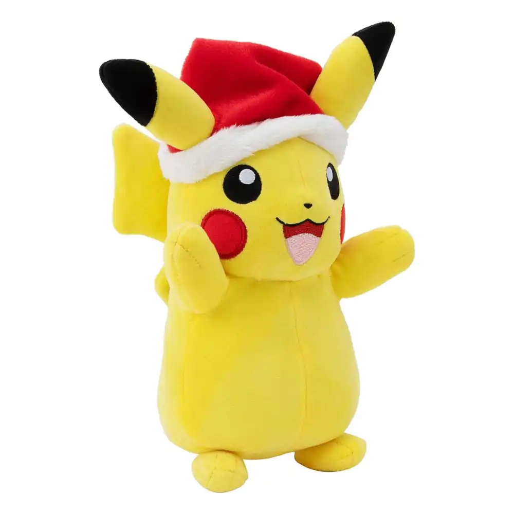 Pokémon plyšová figúrka Zimska Pikachu s čiapkou Santa Clausa 20 cm termékfotó