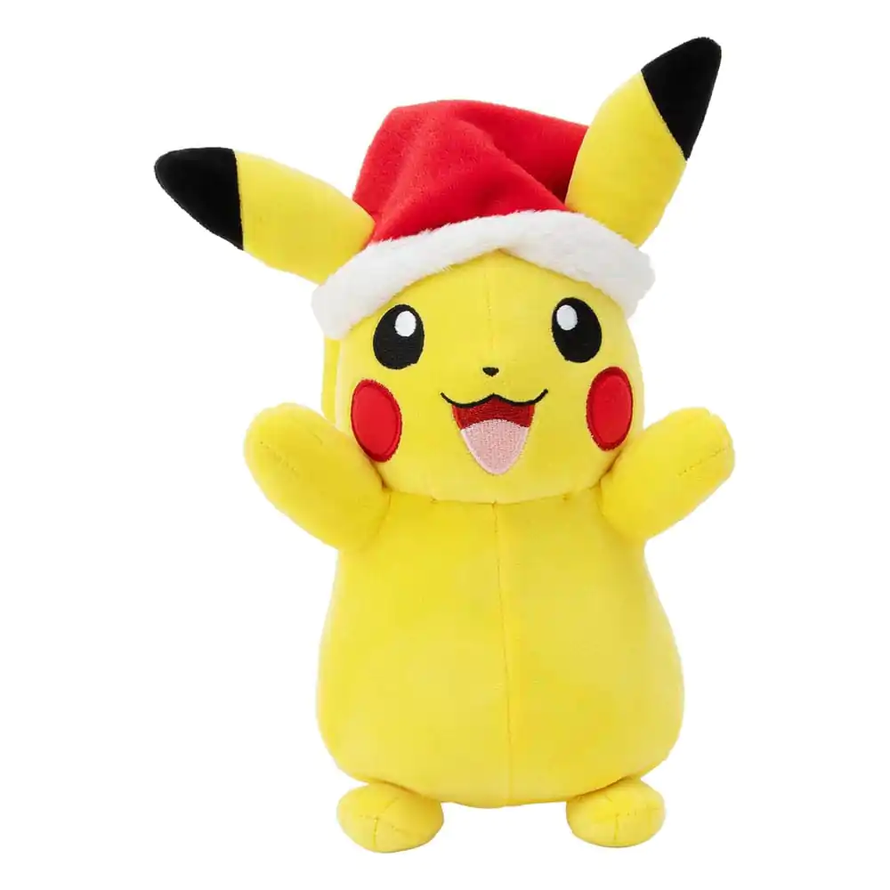 Pokémon plyšová figúrka Zimska Pikachu s čiapkou Santa Clausa 20 cm termékfotó