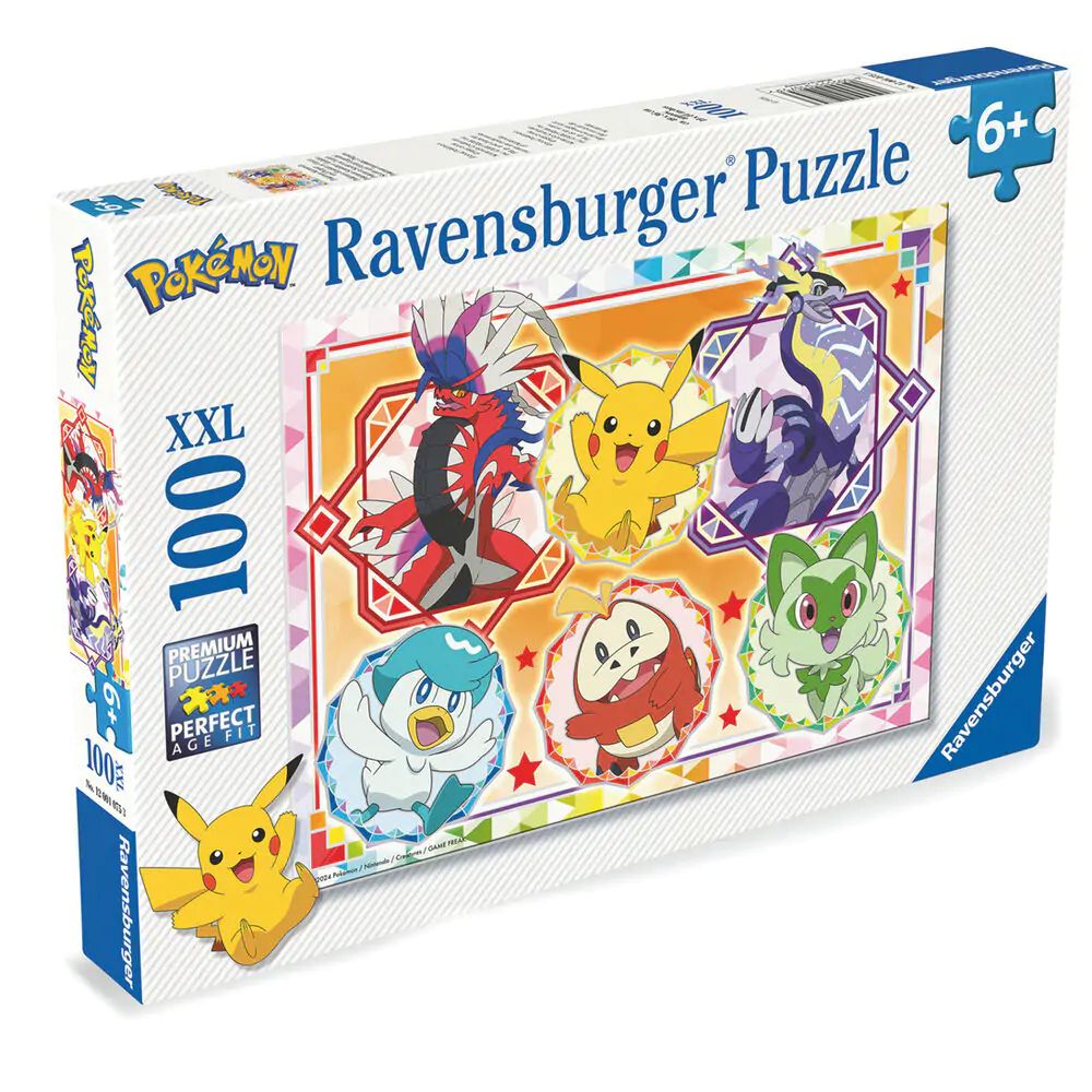 Pokemon XXL puzzle 100 dielikov produktová fotografia