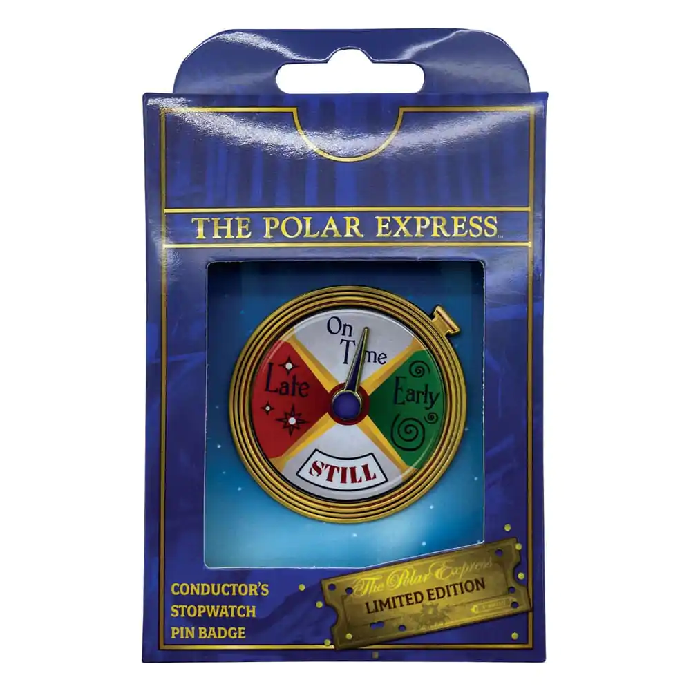 Polar Express Pin Badge Conductor's Stopwatch Spinning Limited Edition - Odznak produktová fotografia