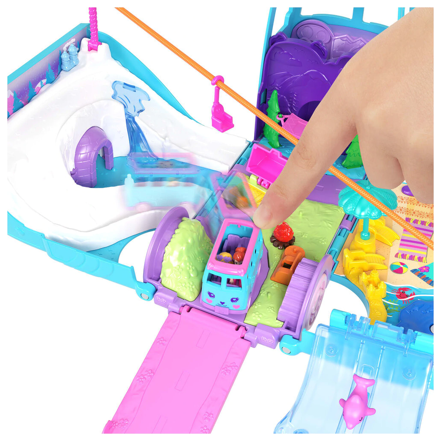 Polly Pocket Animal Adventure Van súprava na hranie produktová fotografia