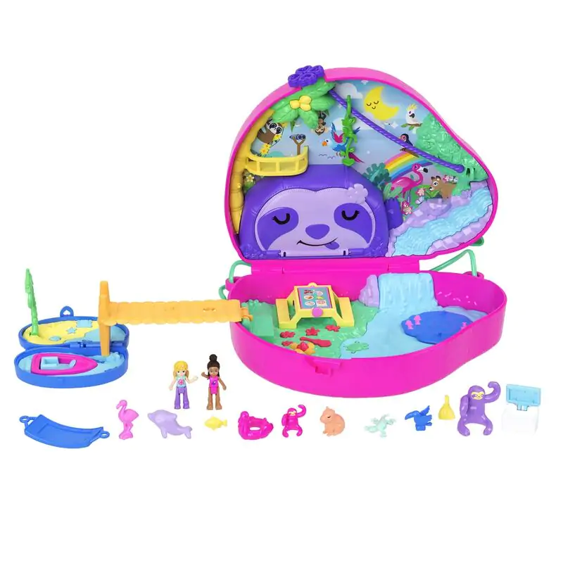 Polly Pocket Family of Sloths 2 v 1 hracia truhlica produktová fotografia
