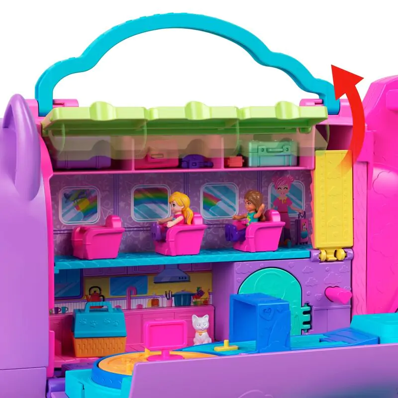 Polly Pocket Kitten kufrík s hracou súpravou Lietadlo produktová fotografia