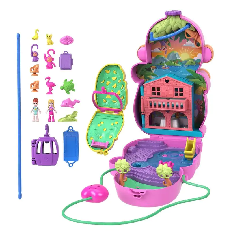 Polly Pocket Mama monkey and baby bag playset termékfotó