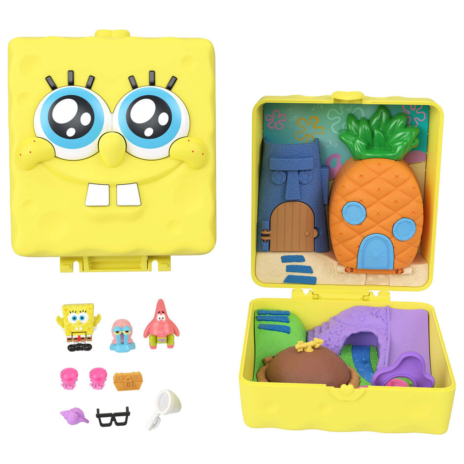 Polly Pocket SpongeBob truhlicová hracia súprava produktová fotografia