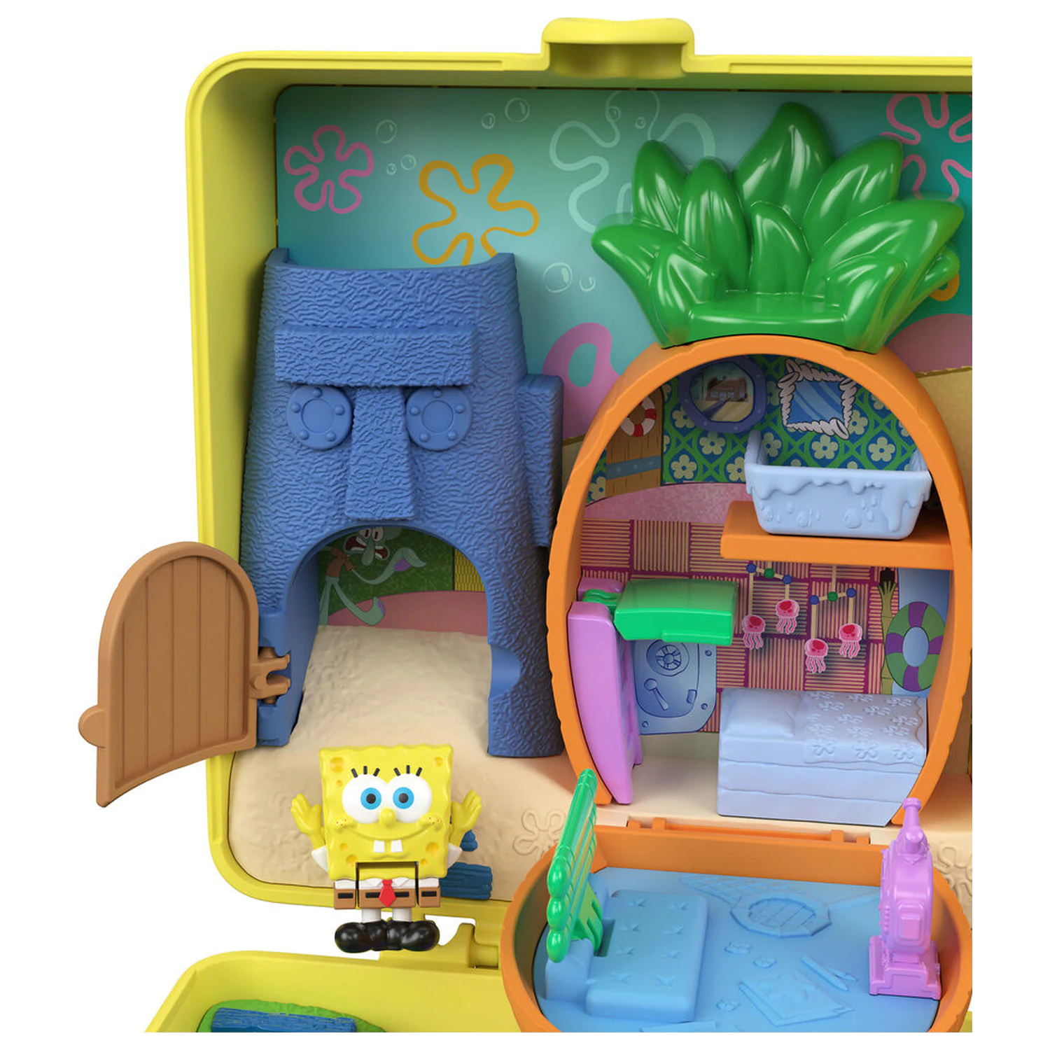 Polly Pocket SpongeBob truhlicová hracia súprava produktová fotografia