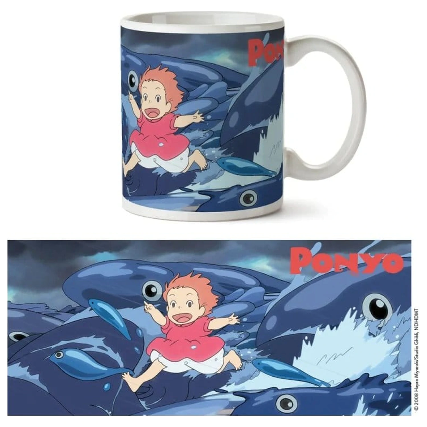 Ponyo hrnček Waves produktová fotografia