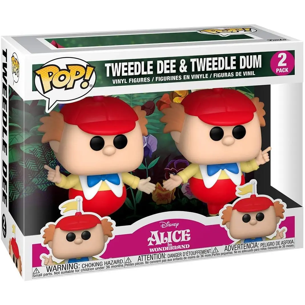 Alice in Wonderland POP! Disney Vinyl Figúrky 2-balenie Tweedle Dee &amp; Dum 5 cm termékfotó