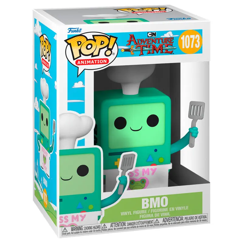 Adventure Time POP! Animation vinylová figúrka BMO Kiss my Cook 9 cm produktová fotografia