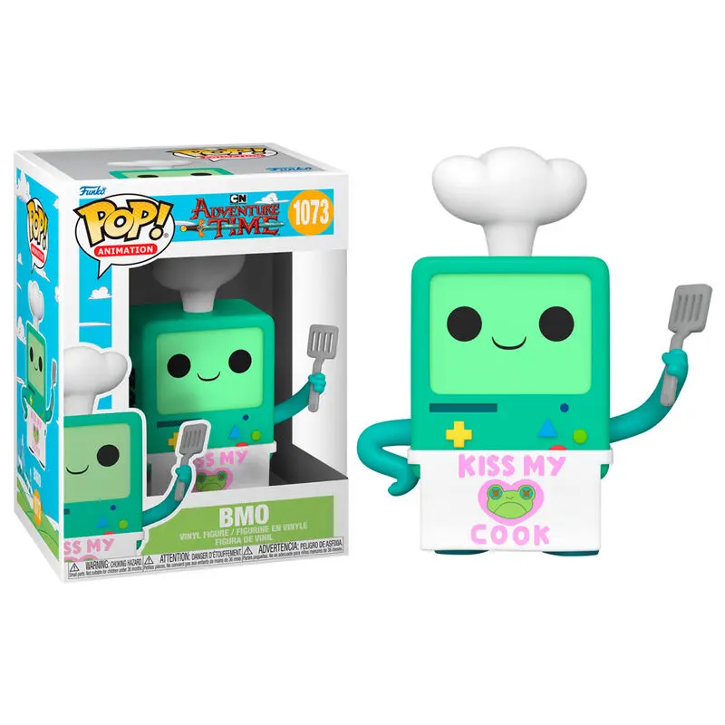 Adventure Time POP! Animation vinylová figúrka BMO Kiss my Cook 9 cm produktová fotografia