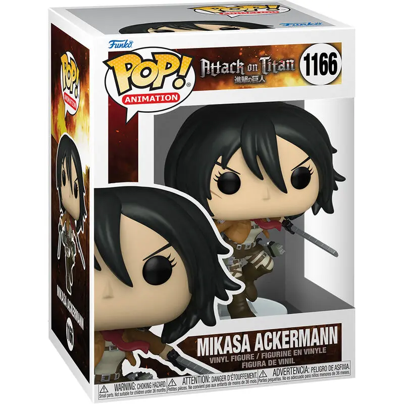 Attack on Titan POP! Animation vinylová figurka Mikasa Ackerman s mečmi 9 cm termékfotó