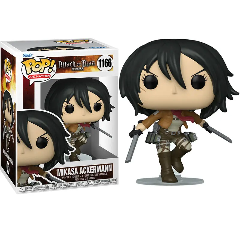 Attack on Titan POP! Animation vinylová figurka Mikasa Ackerman s mečmi 9 cm termékfotó