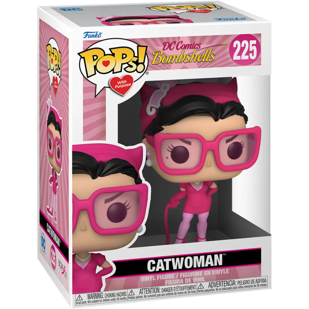 DC Comics POP! Heroes Vinylová figúrka BC Awareness - Bombshell Catwoman 9 cm produktová fotografia