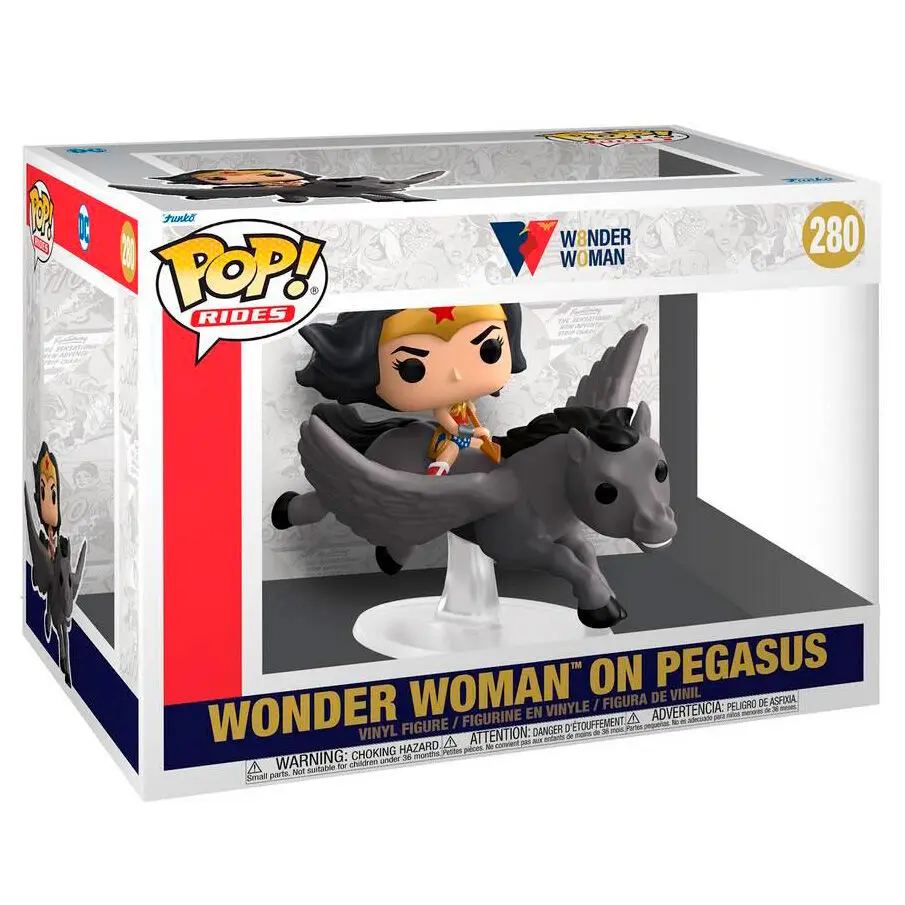 Wonder Woman POP! Rides Vinyl figúrka Wonder Woman 80. évfordulóját ünnepli Pegasuson 15 cm termékfotó