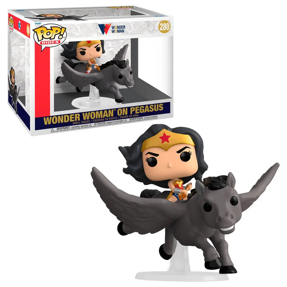 Wonder Woman POP! Rides Vinyl figúrka Wonder Woman 80. évfordulóját ünnepli Pegasuson 15 cm termékfotó