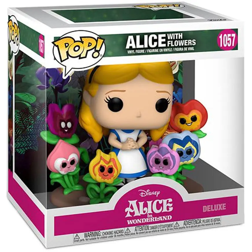 Alice in Wonderland POP! Deluxe Vinilová figúrka Alice w/Flowers 10 cm termékfotó