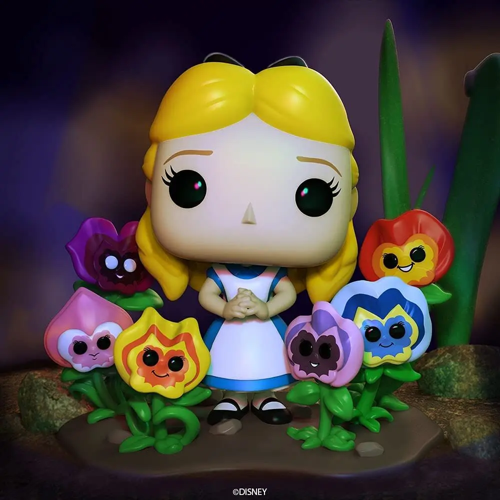 Alice in Wonderland POP! Deluxe Vinilová figúrka Alice w/Flowers 10 cm termékfotó