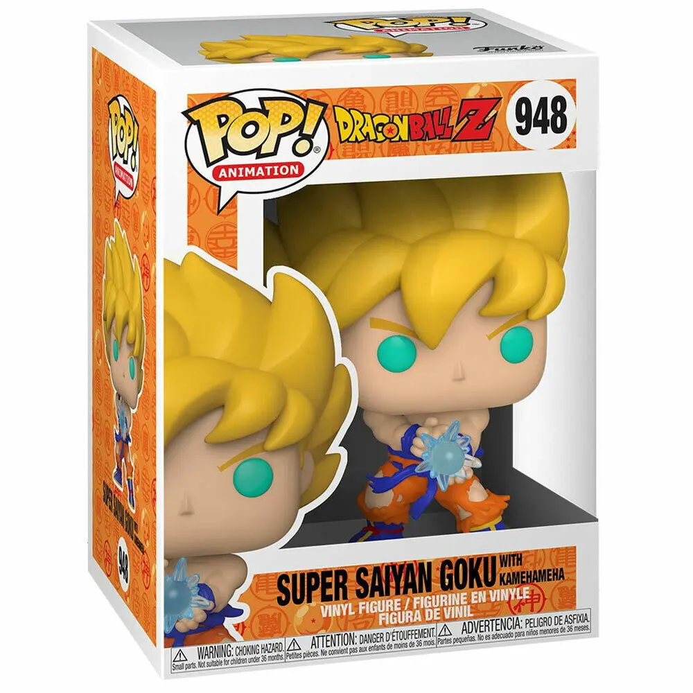 Dragon Ball Z POP! Animation Vinyl Figúrka SS Goku w/ Kamehameha Wave 9 cm termékfotó