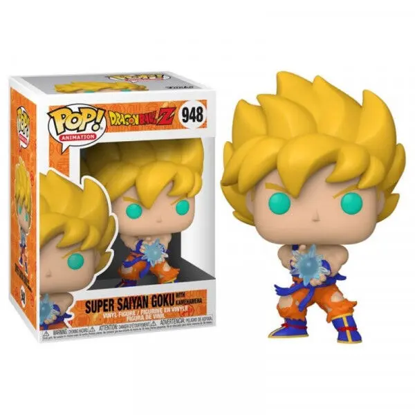 Dragon Ball Z POP! Animation Vinyl Figúrka SS Goku w/ Kamehameha Wave 9 cm termékfotó