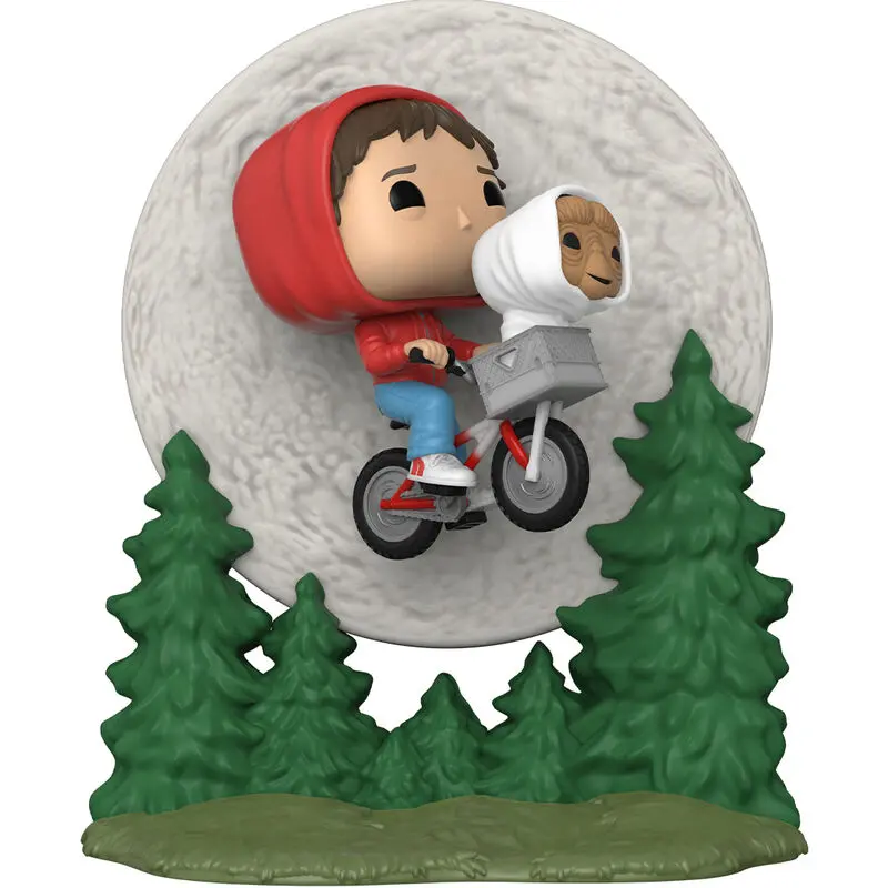 Pop! Moment Vinyl Figúrka Elliot és E.T. Repülés közben (GITD) 9 cm termékfotó