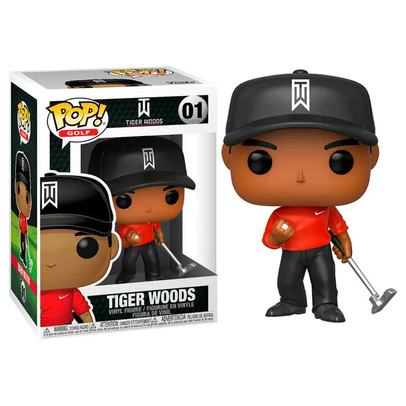 Tiger Woods POP! Golf Vinyl figúrka Tiger Woods (Red Shirt) 9 cm produktová fotografia