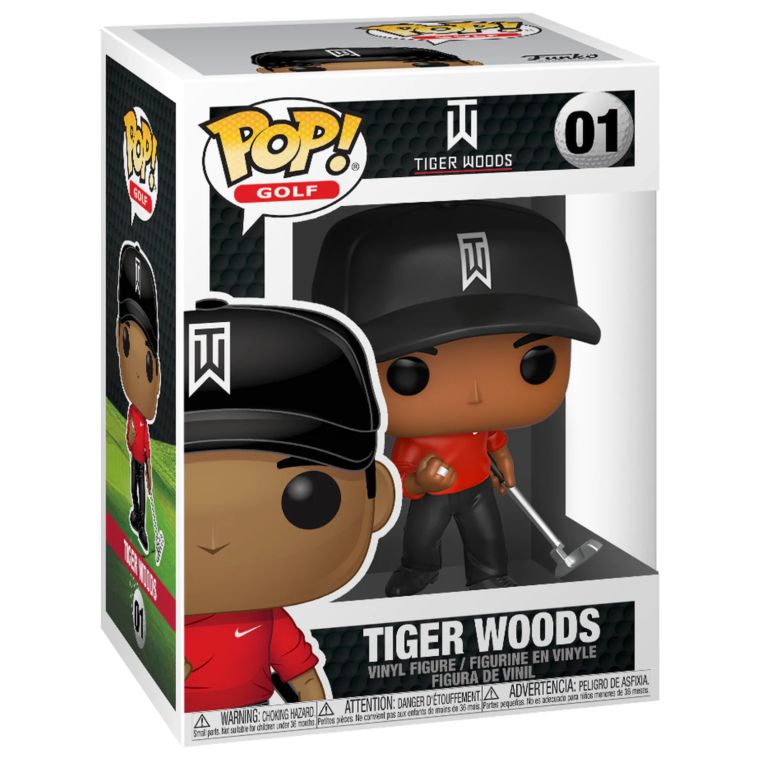 Tiger Woods POP! Golf Vinyl figúrka Tiger Woods (Red Shirt) 9 cm produktová fotografia