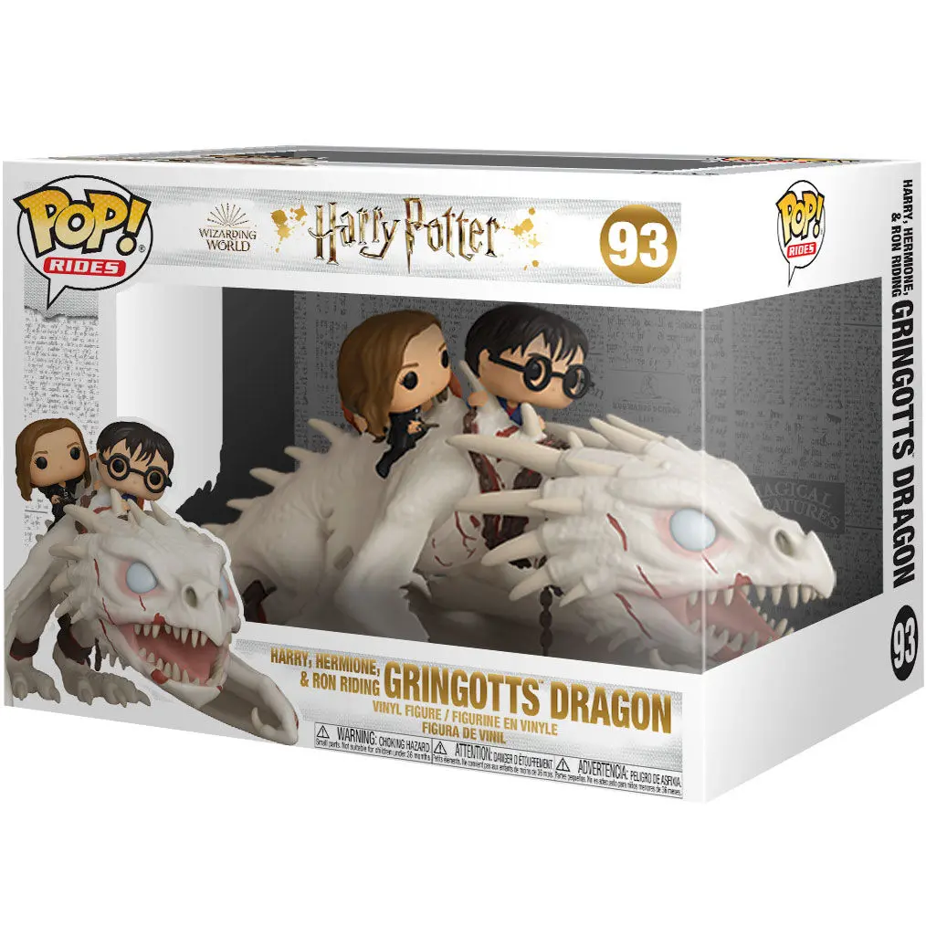 Harry Potter POP! Rides Vinil figura Drak s Harrym, Ronom a Hermionou 15 cm termékfotó