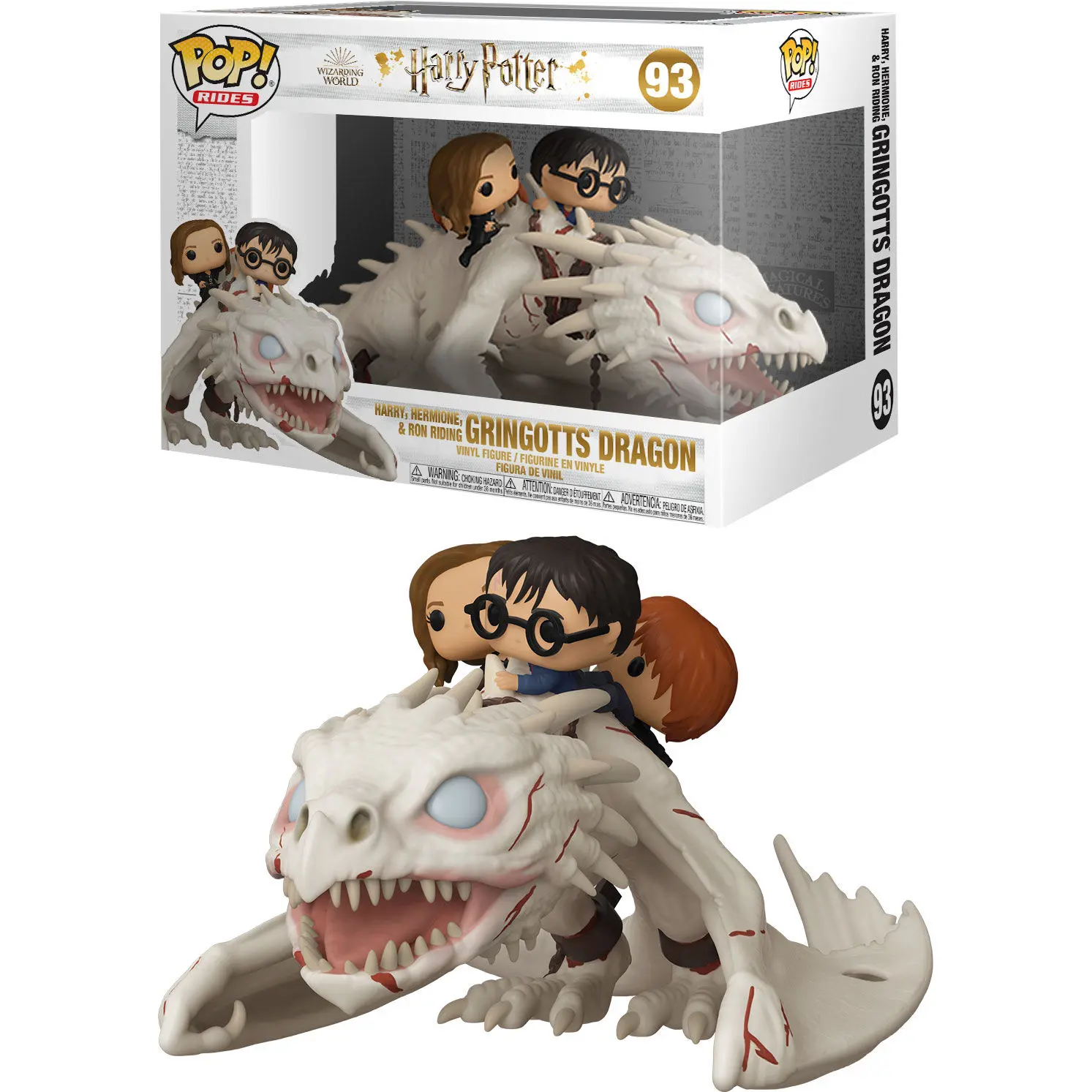 Harry Potter POP! Rides Vinil figura Drak s Harrym, Ronom a Hermionou 15 cm termékfotó