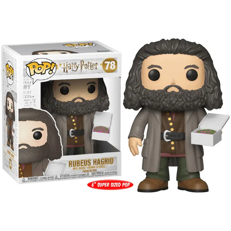 Harry Potter Super Sized POP! Movies Vinylová figúrka Hagrid s tortou 14 cm produktová fotografia