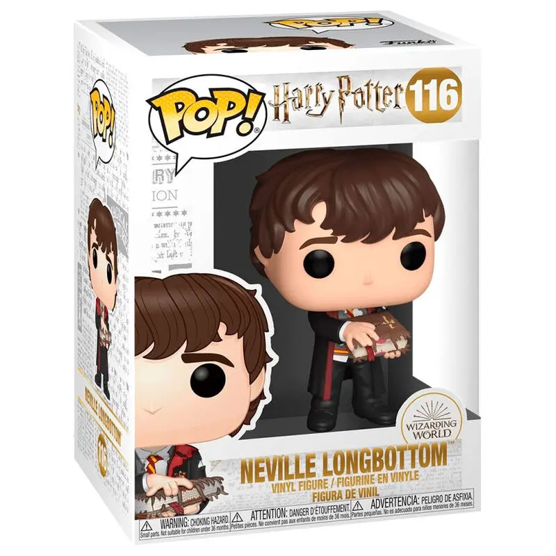 Harry Potter POP! Movies Vinyl figura Neville s Monštrumplotou knihou 9 cm termékfotó