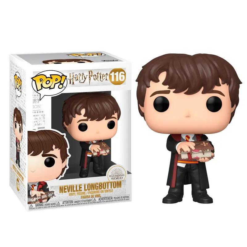 Harry Potter POP! Movies Vinyl figura Neville s Monštrumplotou knihou 9 cm termékfotó