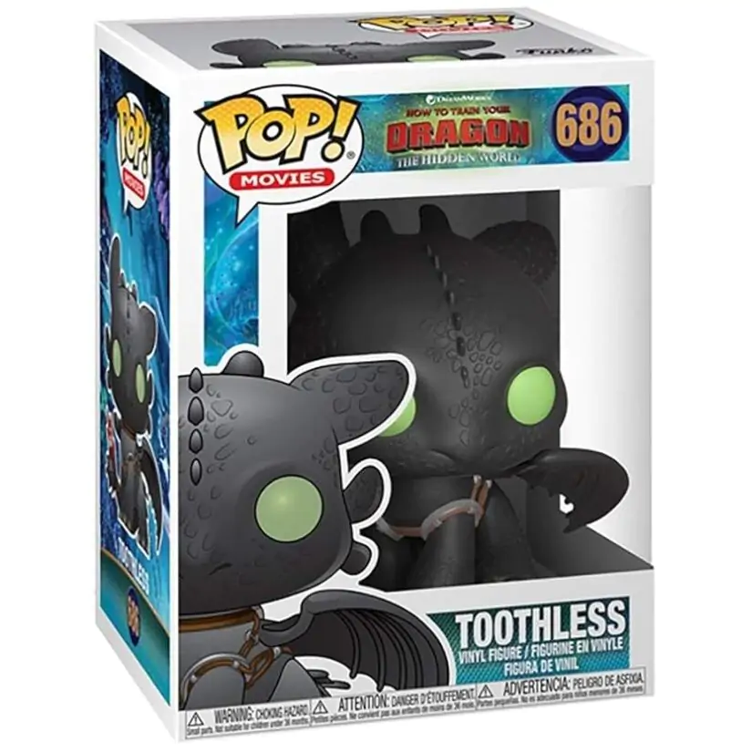 How to Train Your Dragon 3 POP! Vinyl figura Toothless 9 cm termékfotó