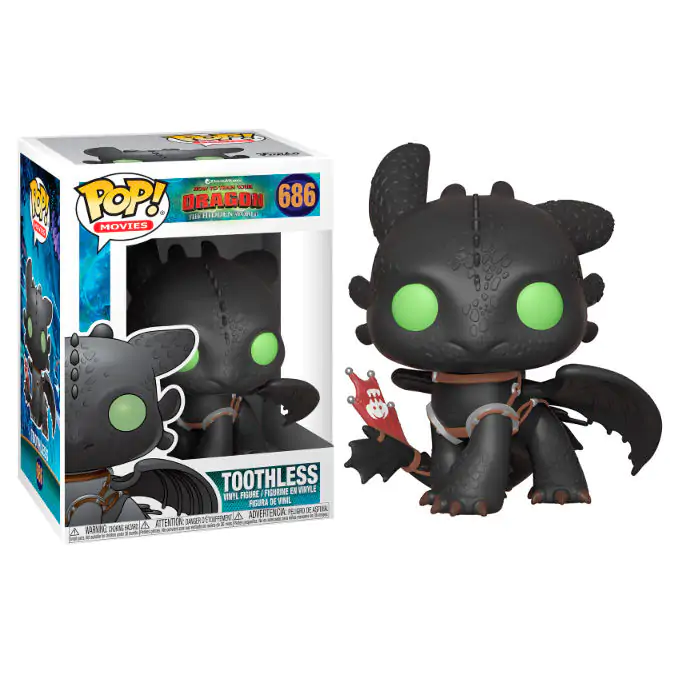 How to Train Your Dragon 3 POP! Vinyl figura Toothless 9 cm termékfotó