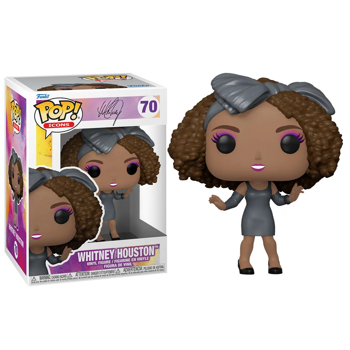 Whitney Houston POP! Icons Vinyl figúrka Whitney Houston (How Will I Know) 9 cm termékfotó