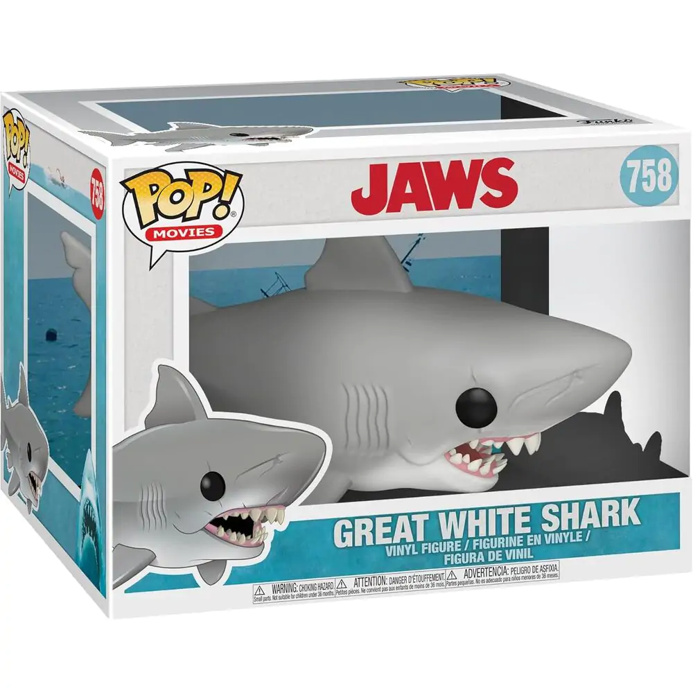 Jaws Oversized POP! Movies Vinyl Figúrka Jaws 15 cm termékfotó