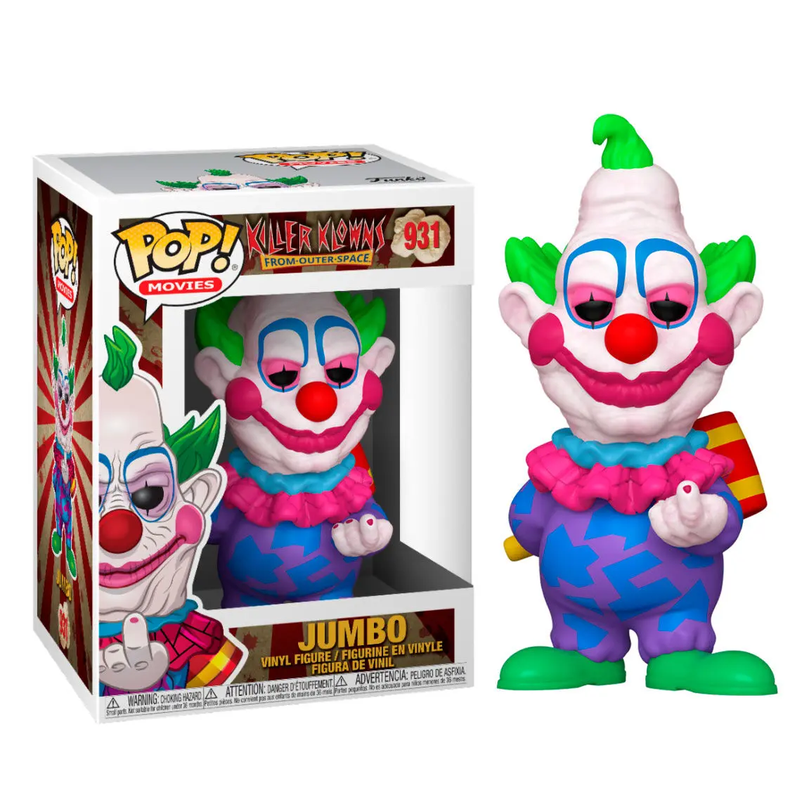 Killer Klowns from Outer Space POP! Movies Vinylová figúrka Jumbo 9 cm produktová fotografia