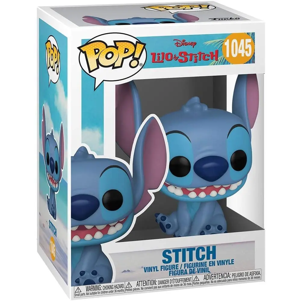 Lilo & Stitch POP! Disney Vinyl Figúrka Mosolygó Ülő Stitch 9 cm termékfotó