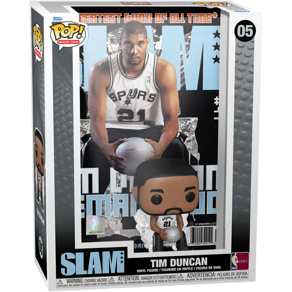 NBA Cover POP! Basketbalová vinylová figúrka Tim Duncan (SLAM Magazin) 9 cm produktová fotografia