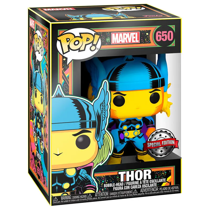 Marvel POP! Marvel Black Light Vinyl Thor figúrka 9 cm termékfotó