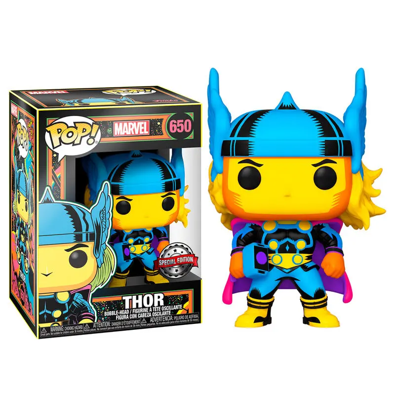 Marvel POP! Marvel Black Light Vinyl Thor figúrka 9 cm termékfotó