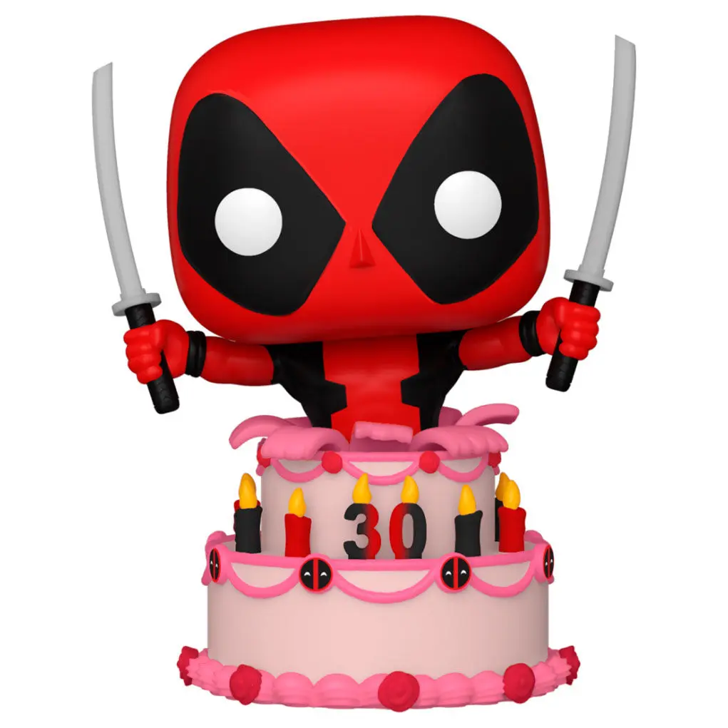 Marvel Deadpool 30th Anniversary POP! Vinilová figúrka Deadpool in Cake 9 cm termékfotó