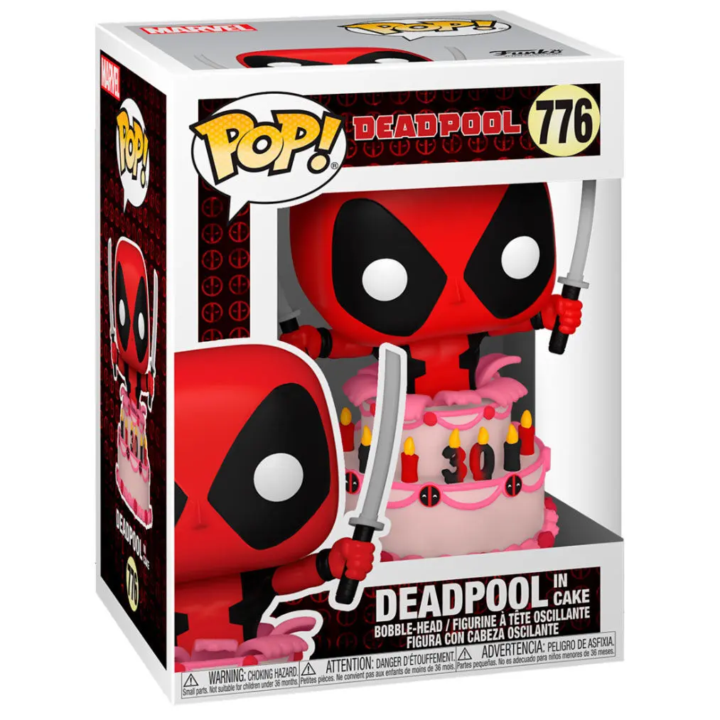 Marvel Deadpool 30th Anniversary POP! Vinilová figúrka Deadpool in Cake 9 cm termékfotó