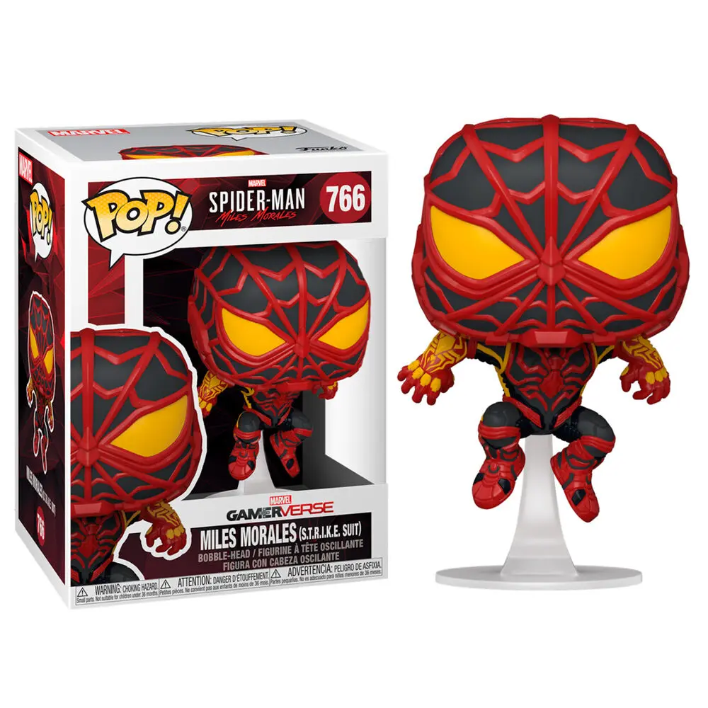 Marvel's Spider-Man POP! Games Vinyl Figurka Miles Morales Strike Suit 9 cm termékfotó