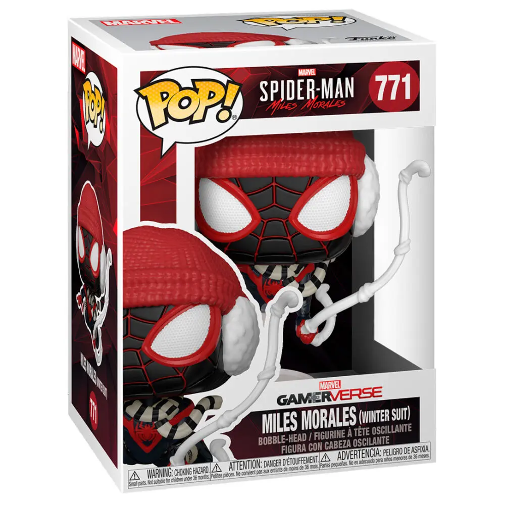 Marvel's Spider-Man POP! Games Vinyl figúrka Miles Morales téli ruhájában 9 cm termékfotó