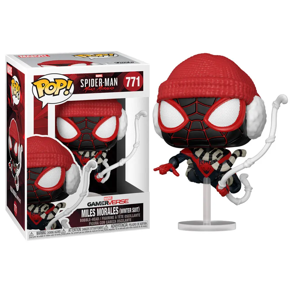 Marvel's Spider-Man POP! Games Vinyl figúrka Miles Morales téli ruhájában 9 cm termékfotó