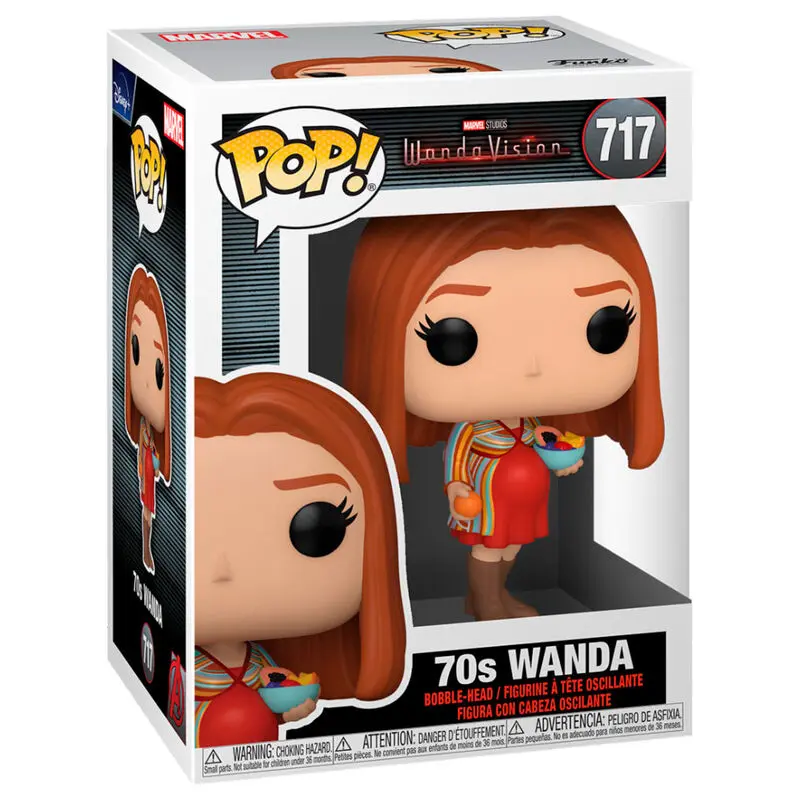 WandaVision POP! TV Vinyl Figurka Wanda (70-es évek) 9 cm termékfotó